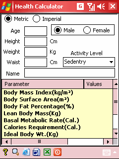health calculator tdee