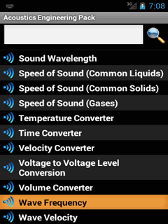 Home | Education | Acoustics Engineering Pack for Android